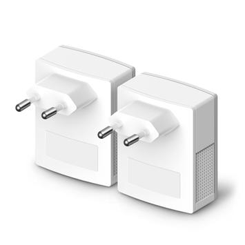 TP-Link TL-PA411KIT AV500 Nano Powerline Adapter Starter Kit - Bro - HomePlug AV (HPAV) - veggpluggbar (en pakke 2) (TL-PA411KIT)