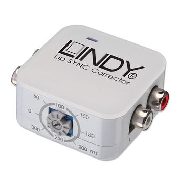 LINDY Lip Sync Corrector L/R Audio Adjustable Dela Factory Sealed (70449)