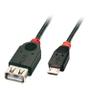 LINDY USB 2.0 Kabe Micro-B / A OTG, 1m  Micro-B St A Kupplung