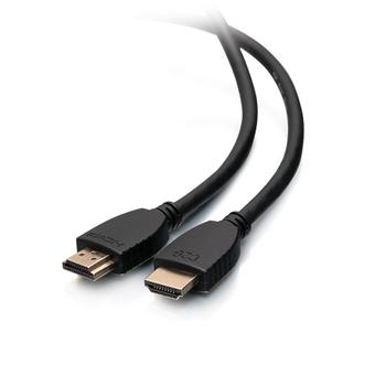 C2G G 1ft 4K HDMI Cable with Ethernet - High Speed - UltraHD Cable - M/M - HDMI cable with Ethernet - HDMI male to HDMI male - 30.48 cm - shielded - black (56781)