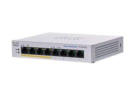 CISCO CBS110 UNMANAGED 8-PORT GE PARTIAL POE DESKTOP EXT PS CPNT (CBS110-8PP-D-UK)