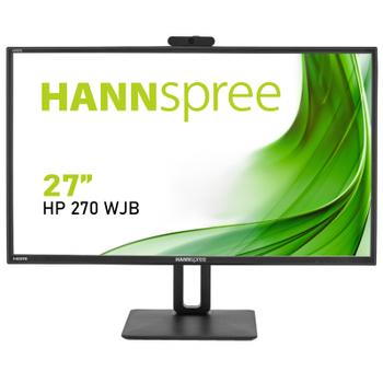 HANNSPREE HP 270 WJB 27 Inch 1920 x 1080 Pixels Full HD Resolution DisplayPort HDMI VGA LED Monitor with Webcam (HP270WJB)