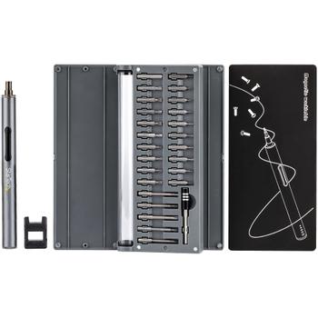 StarTech 55-Bit Electric Precision Screwdriver Set - Portable Cordless Battery Powered Bit Driver Kit for Electronics,  Laptop, Computers,  Tablet & Phone Repairs - Magnetic Work Pad - elektrisk presisjonsskrutr (CTK55PCEDRIVE)