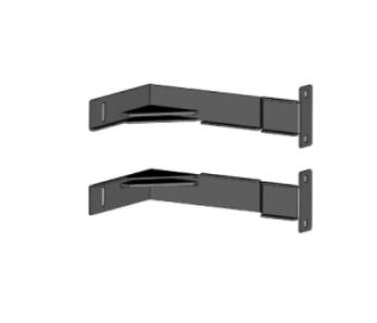 APC Easy Rack - Post bracket kit - längst ner - svart (ER7BTM06)