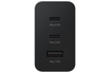 Samsung EP-T6530 strømadapter - USB, 2 x USB-C - 65 watt (EP-T6530NBEGEU)