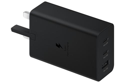 SAMSUNG Power Adapter Trio 65W USB-C 25W USB-C 15W USB-A Black (EP-T6530NBEGEU)