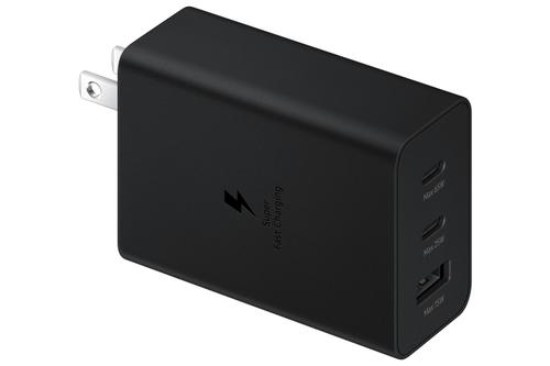 SAMSUNG Power Adapter Trio 65W USB-C 25W USB-C 15W USB-A Black (EP-T6530NBEGEU)
