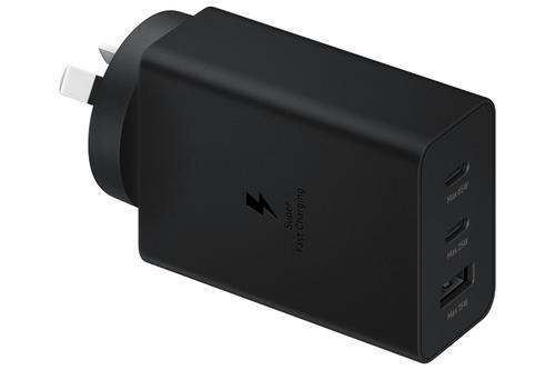 SAMSUNG Power Adapter Trio 65W USB-C 25W USB-C 15W USB-A Black (EP-T6530NBEGEU)