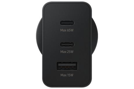 Samsung EP-T6530 strømadapter - USB, 2 x USB-C - 65 watt (EP-T6530NBEGEU)