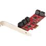 STARTECH SATA PCIE CARD - 10 PORT 6GBPS PCIE SATA EXPANSION CARD ASM1062 ACCS