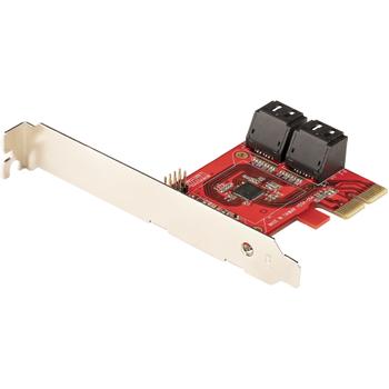 STARTECH SATA PCIE CARD - 4 PORT (6GBPS) PCIE SATA EXPANSION CARD ASM1164 ACCS (4P6G-PCIE-SATA-CARD)