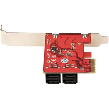 STARTECH SATA PCIE CARD - 4 PORT (6GBPS) PCIE SATA EXPANSION CARD ASM1164 ACCS (4P6G-PCIE-SATA-CARD)
