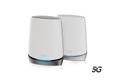 NETGEAR Orbi 5G NBK752 - WLAN-System - (Router, Extender) - bis zu 465 m˛ - Netz - WWAN 1GbE - Wi-Fi 6 - Tri-Band - 4G, 5G