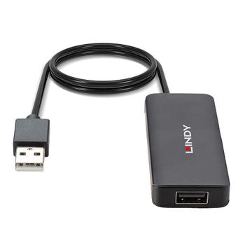 LINDY 4 x USB 2.0, 480 MBit  Black (42986)