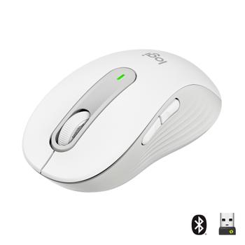 LOGITECH Signature M650 RF Wireless Bluetooth Optical 5 Buttons 2000 DPI Mouse Off White (910-006255)