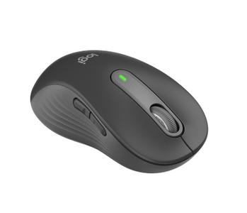 LOGITECH Signature M650 Large Wireless Graphite (Left Handed) - Mus - Optisk - 5 knapper - Sort (910-006239)