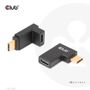 CLUB 3D USB Type-C Gen2 Angled Adapter set of 2 up to 4K120Hz M/F