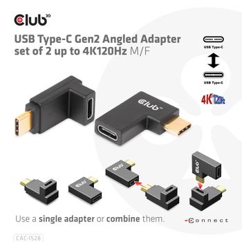 CLUB 3D Usb Type-C Gen2 Angled (CAC-1528)