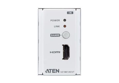 ATEN VanCryst VE1801AEUT - video/ lyd/ seriell-forlenger - HDBaseT Lite (VE1801AEUT-AT-G)