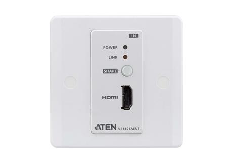 ATEN VanCryst VE1801AEUT - video/ lyd/ seriell-forlenger - HDBaseT Lite (VE1801AEUT-AT-G)