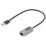 STARTECH USB to Ethernet Adapter - USB 3.0 to 10/ 100/ 1000 Gigabit Ethernet LAN Converter - 30cm Cable - USB to RJ45 Adapter (USB31000S2)