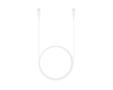 SAMSUNG EP-DX310 - USB-kabel - 24 pin USB-C (M) naar 24 pin USB-C (M) - USB 2.0 - 3 A - 1.8 m - wit