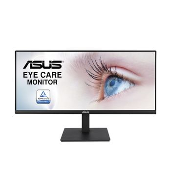ASUS VP349CGL - LED monitor - 34" - 3440 x 1440 UWQHD @ 100 Hz - IPS - 300 cd/m² - 1000:1 - HDR10 - 1 ms - HDMI, DisplayPort,  USB-C - speakers (90LM07A3-B01170)