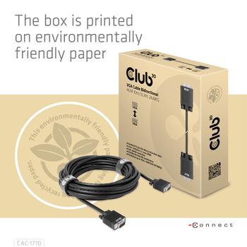 CLUB 3D Vga Cable Bidirectional M/M (CAC-1710)