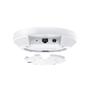 TP-LINK AX3000 Ceiling Mount Dual-Band Wi-Fi 6 Access Point  PORT:1x1Gbps RJ45 Port SPEED:574Mbps at  2.4 GHz + 2402 Mbps at 5 GHz FEATURE: 802.3at POE and 12V DC,  2xInternal Antennas,  160MHz  Supported,   M (EAP650)