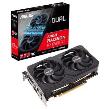 ASUS Dual Radeon RX 6500 XT OC Edition 4GB GDDR6 1xHDMI 2.1 1xDP 1.4a (90YV0HA1-M0NA00)