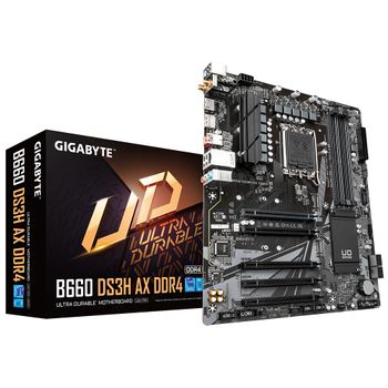 Gigabyte B660 DS3H AX DDR4 LGA1700, ATX, 1 x PCIe 4.0, 2x M.2