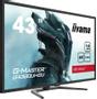 IIYAMA G-MASTER Red Eagle G4380UHSU-B1 - LED monitor - 43" (42.5" viewable) - 3840 x 2160 4K UHD (2160p) @ 144 Hz - VA - 550 cd/m² - 4000:1 - HDR400 - 0.4 ms - 2xHDMI, 2xDisplayPort - speakers - matte blac