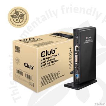 CLUB 3D SENSEVISION DOCK STATION HDMI + DVI + 4USB2.0 + 2USB 3.0 IN (CSV-3242HD)