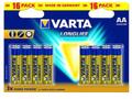 VARTA BATTERI LONGLIFE AA 16-PAK