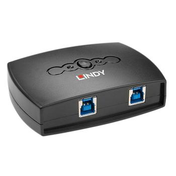 LINDY Switch 2x1 USB 3.0 2 Datamaskiner deler 1xUSB 3.0 (43141)