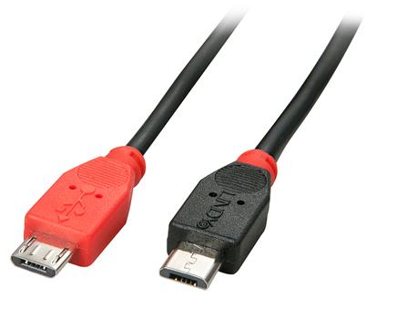 LINDY USB 2 Kabel Micro-B / Micro-B  OTG, 1m  Micro-B St Micro-B (31759)