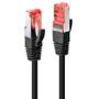 LINDY Cat.6 S/FTP Kabel, schwarz, 3m  Patchkabel