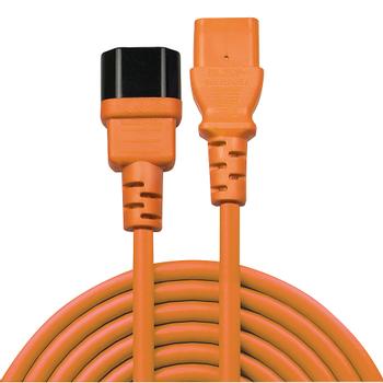 LINDY IEC Verlängerung,  orange, 1m (30474)