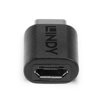 LINDY USB-C/ Micro-B Black Factory Sealed (41896)