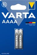 VARTA 2x AAAA, Alkaline, Cylindrisk, AAAA, Blå, Hvid, Blister