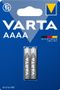 VARTA 2x AAAA, Alkaline, Cylindrisk, AAAA, Blå, Hvid, Blister