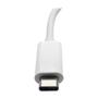 TRIPP LITE TRIPPLITE USB-C Multiport Adapter - HDMI USB 3.0 Port GbE 60W PD Charging HDCP White (U444-06N-HGU-C)