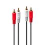 LINDY 35661 audio cable 2 m 2 x RCA Red, White