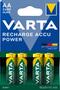 VARTA 1x4 Rechargeable Accu AA NiMH 2600 mAh Mignon (05716101404)