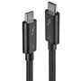 LINDY 41555 USB cable 0.5 m USB 3.2 Gen 1 (3.1 Gen 1) USB C Black (41555)