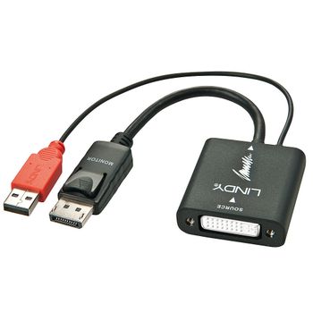 LINDY Adapter DVI-D > DisplayPort Videokilde: DVI-D (38145)