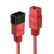 LINDY Power cable C20 to C19. Red. 1.0m Factory Sealed