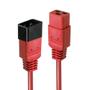 LINDY IEC C19 auf IEC C20 Verlängerungskabel rot 1m extern bulk (30123)