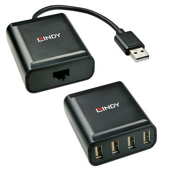 LINDY Usb 2.0 Cat.5 Extender 60M, 4  (42679)