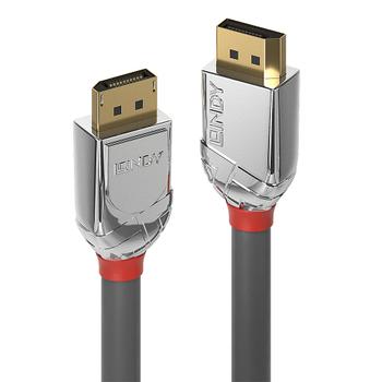 LINDY CROMO DisplayPort Cable. V1.4. M/M. Silver.. Factory Sealed (36302)